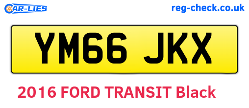 YM66JKX are the vehicle registration plates.