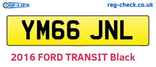 YM66JNL are the vehicle registration plates.