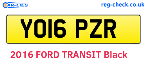 YO16PZR are the vehicle registration plates.