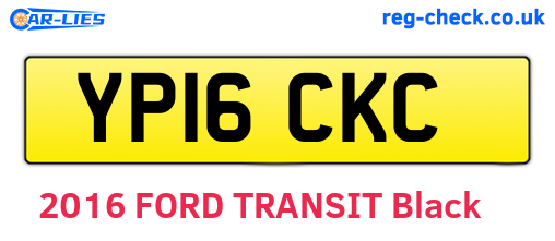 YP16CKC are the vehicle registration plates.