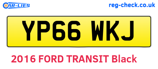 YP66WKJ are the vehicle registration plates.