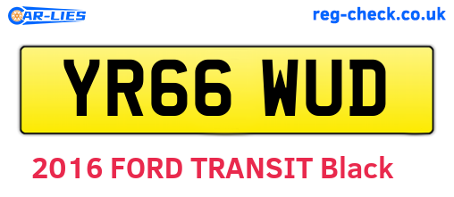 YR66WUD are the vehicle registration plates.