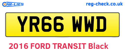 YR66WWD are the vehicle registration plates.