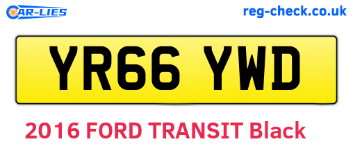 YR66YWD are the vehicle registration plates.
