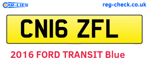 CN16ZFL are the vehicle registration plates.