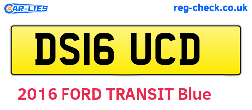 DS16UCD are the vehicle registration plates.