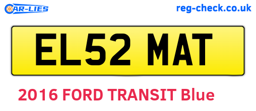 EL52MAT are the vehicle registration plates.