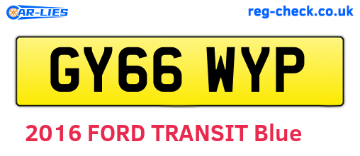 GY66WYP are the vehicle registration plates.