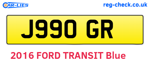 J99OGR are the vehicle registration plates.
