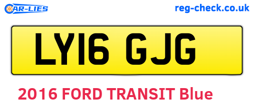 LY16GJG are the vehicle registration plates.