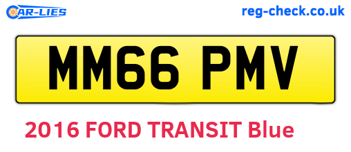 MM66PMV are the vehicle registration plates.