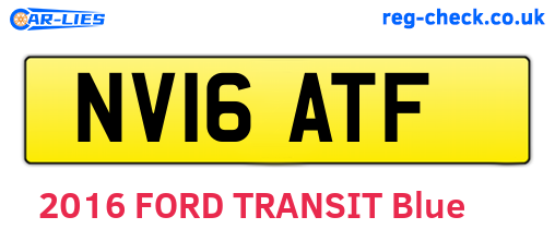 NV16ATF are the vehicle registration plates.
