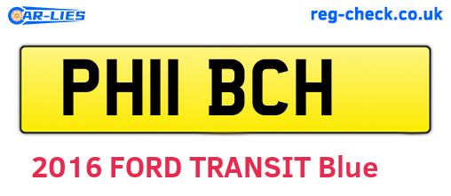PH11BCH are the vehicle registration plates.