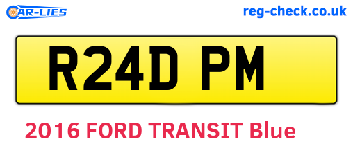 R24DPM are the vehicle registration plates.