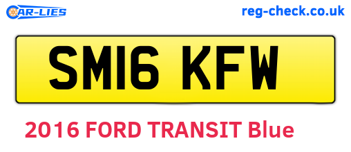 SM16KFW are the vehicle registration plates.