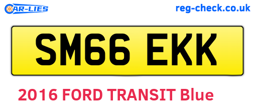 SM66EKK are the vehicle registration plates.