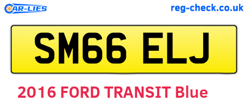 SM66ELJ are the vehicle registration plates.