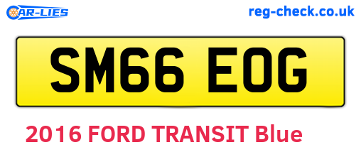 SM66EOG are the vehicle registration plates.