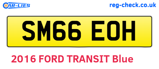 SM66EOH are the vehicle registration plates.