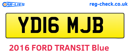YD16MJB are the vehicle registration plates.