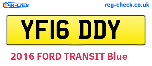 YF16DDY are the vehicle registration plates.