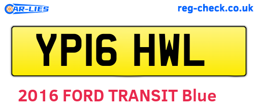 YP16HWL are the vehicle registration plates.
