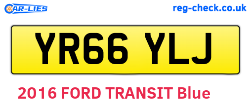 YR66YLJ are the vehicle registration plates.
