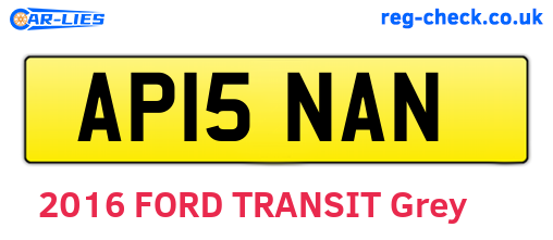 AP15NAN are the vehicle registration plates.