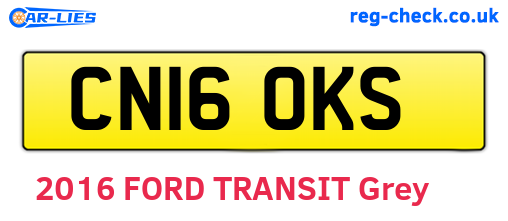 CN16OKS are the vehicle registration plates.