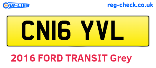 CN16YVL are the vehicle registration plates.