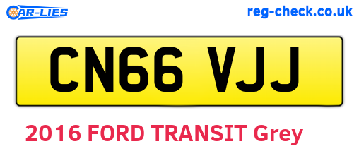 CN66VJJ are the vehicle registration plates.