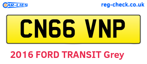 CN66VNP are the vehicle registration plates.