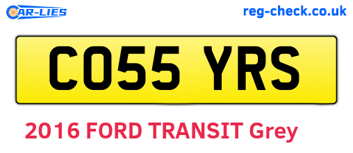 CO55YRS are the vehicle registration plates.