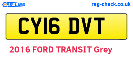 CY16DVT are the vehicle registration plates.