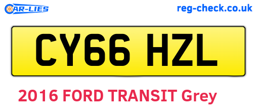 CY66HZL are the vehicle registration plates.