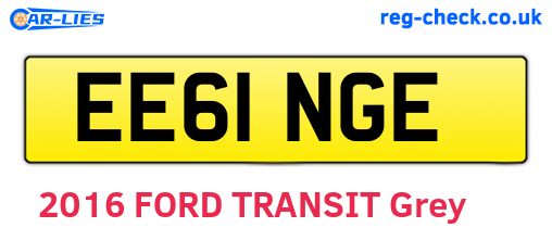 EE61NGE are the vehicle registration plates.