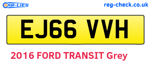 EJ66VVH are the vehicle registration plates.
