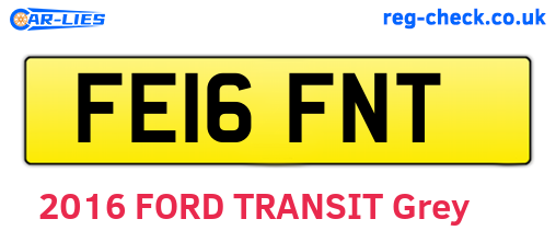 FE16FNT are the vehicle registration plates.