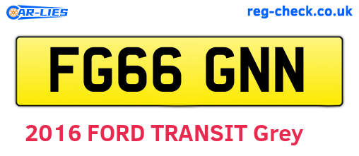 FG66GNN are the vehicle registration plates.