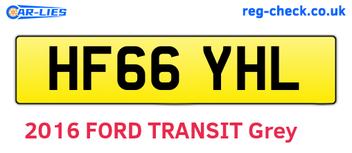 HF66YHL are the vehicle registration plates.
