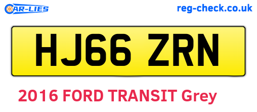 HJ66ZRN are the vehicle registration plates.