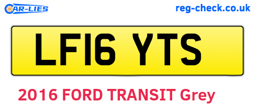 LF16YTS are the vehicle registration plates.