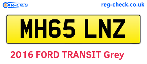 MH65LNZ are the vehicle registration plates.