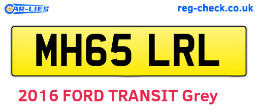 MH65LRL are the vehicle registration plates.