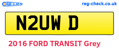 N2UWD are the vehicle registration plates.