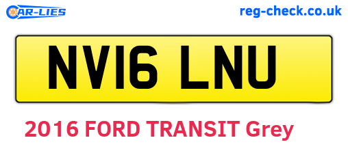 NV16LNU are the vehicle registration plates.