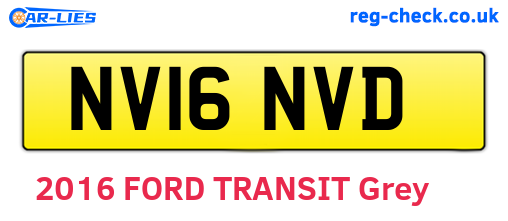 NV16NVD are the vehicle registration plates.