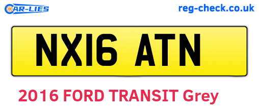 NX16ATN are the vehicle registration plates.