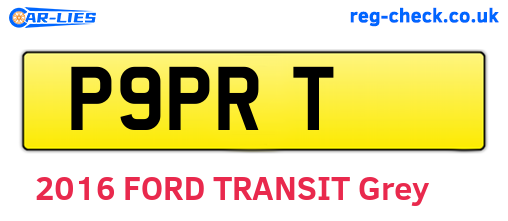 P9PRT are the vehicle registration plates.