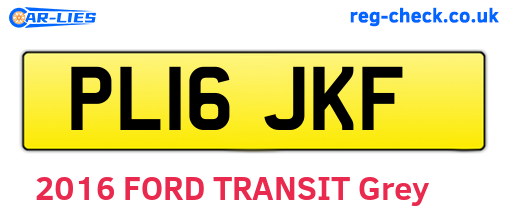 PL16JKF are the vehicle registration plates.